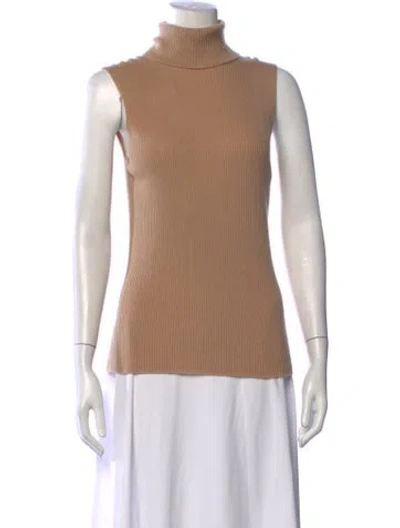 Pre-owned Escada Cashmere Turtleneck Sweater In Neutrals
