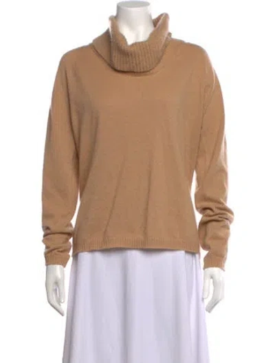 Pre-owned Escada Cashmere Turtleneck Sweater In Neutrals