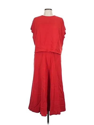 Pre-owned Escada Casual Dress In Red