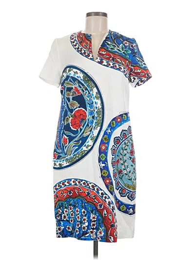 Pre-owned Escada Casual Dress In White
