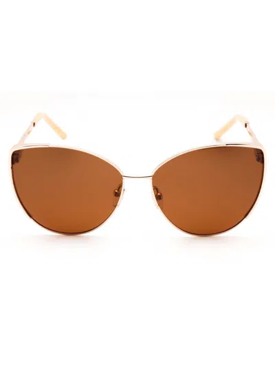 Escada Cat Eye Metal Women's Sunglasses - Sese59 Style In Gold