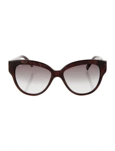 Pre-owned Escada Cat-eye Gradient Sunglasses In Brown