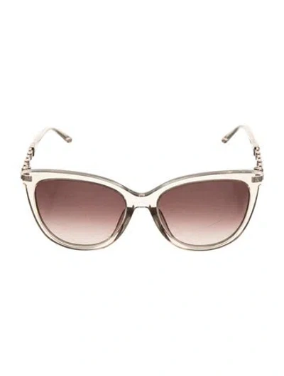 Pre-owned Escada Cat-eye Gradient Sunglasses In Clear/neutrals