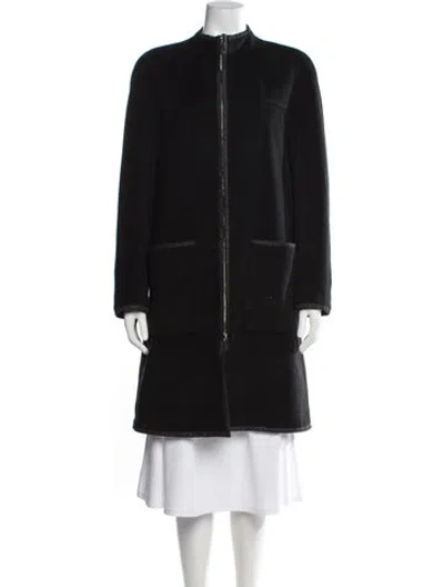Pre-owned Escada Coat In Black