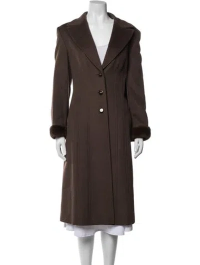 Pre-owned Escada Coat In Brown