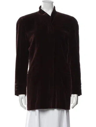 Pre-owned Escada Coat In Burgundy
