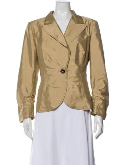 Pre-owned Escada Coat In Gold