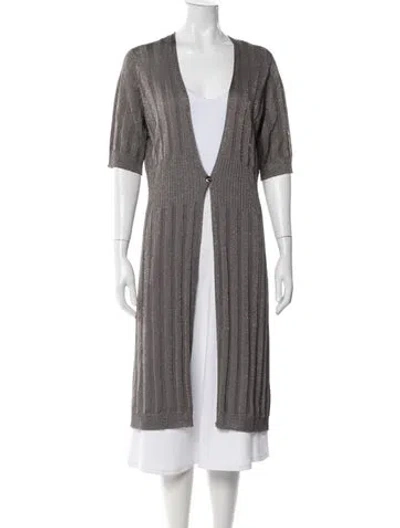 Pre-owned Escada Coat In Gray