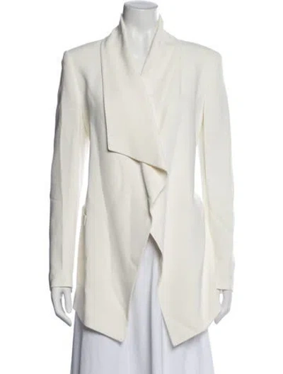 Pre-owned Escada Coat In White