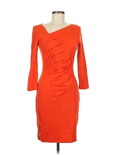 Pre-owned Escada Cocktail Dress In Orange