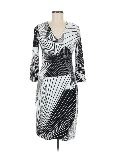 Pre-owned Escada Cocktail Dress In Silver
