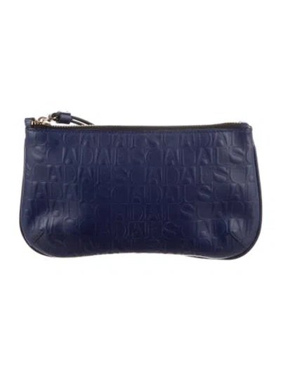 Pre-owned Escada Cosmetic Bag In Blue