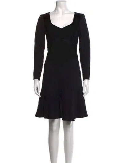 Pre-owned Escada Couture Mini Dress In Black
