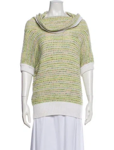 Pre-owned Escada Cowl Neck Sweater In Blue