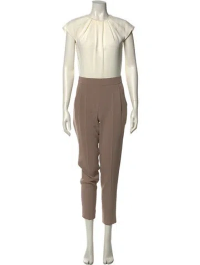 Pre-owned Escada Crew Neck Jumpsuit In Brown