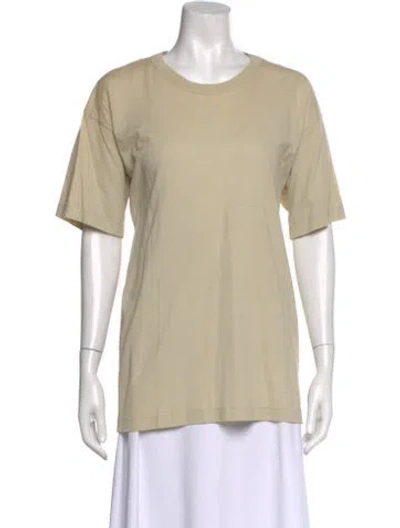 Pre-owned Escada Crew Neck Short Sleeve T-shirt In Neutral