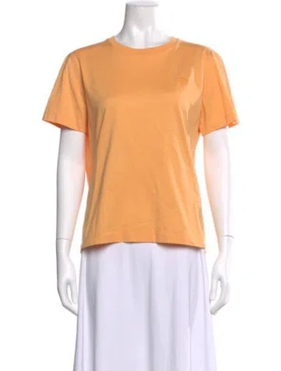Pre-owned Escada Crew Neck Short Sleeve T-shirt In Orange