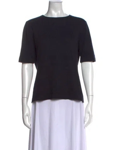 Pre-owned Escada Crew Neck Sweater In Black