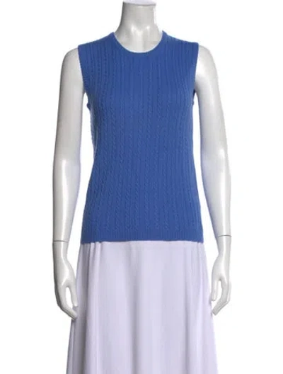 Pre-owned Escada Crew Neck Sweater In Blue