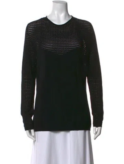 Pre-owned Escada Crew Neck Sweater In Blue