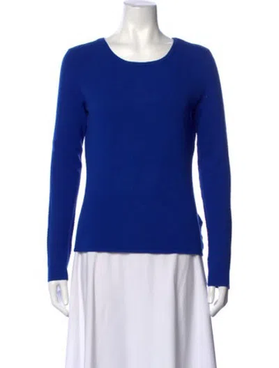 Pre-owned Escada Crew Neck Sweater In Blue