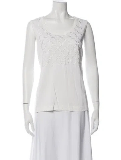 Pre-owned Escada Crew Neck Sweater In Neutrals