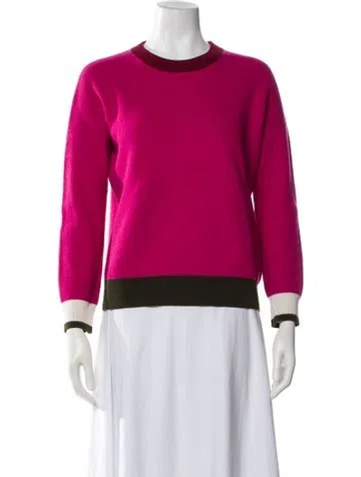 Pre-owned Escada Crew Neck Sweater In Pink