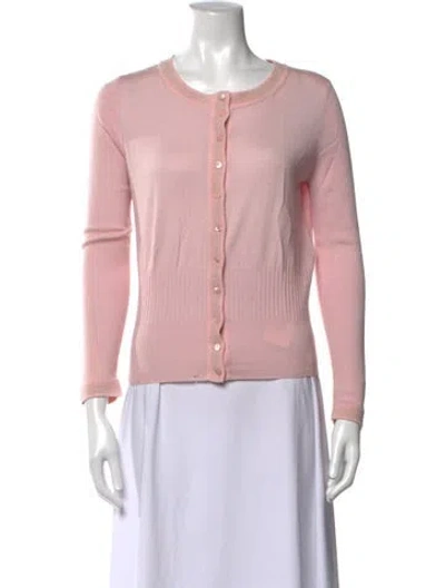 Pre-owned Escada Crew Neck Sweater In Pink