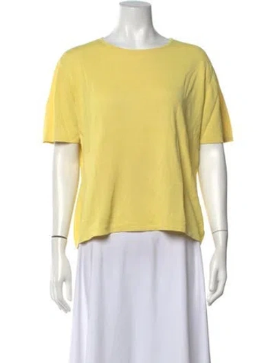 Pre-owned Escada Crew Neck Sweater In Yellow