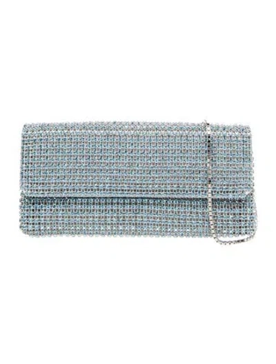 Pre-owned Escada Crystal Clutch In Blue