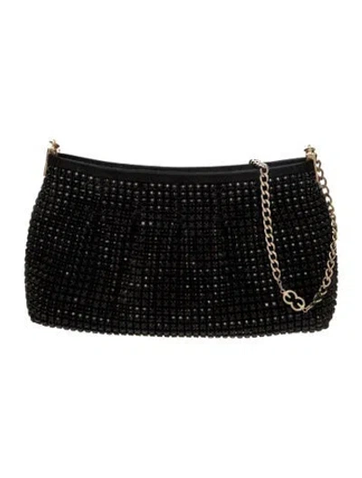 Pre-owned Escada Crystal Minaudière In Black