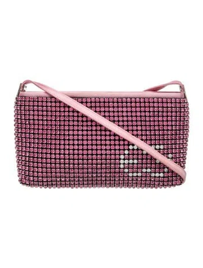 Pre-owned Escada Crystal Shoulder Bag In Pink