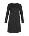 Escada Dehrea Metallic Jacquard Dress In Black Polyester In Black