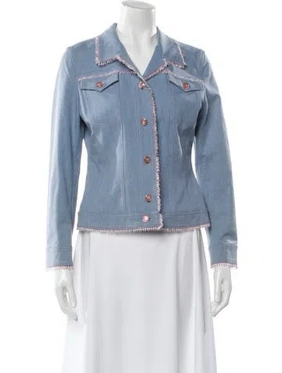 Pre-owned Escada Denim Jacket In Blue