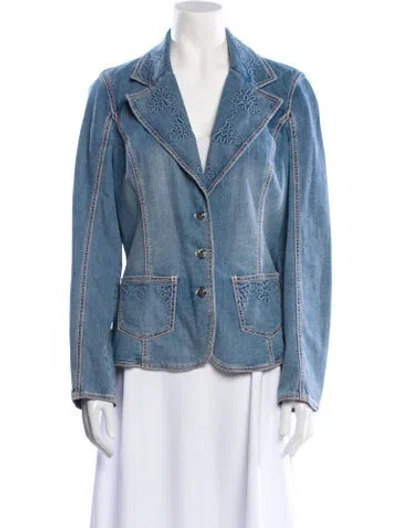 Pre-owned Escada Denim Jacket In Blue