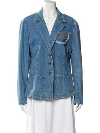 Pre-owned Escada Denim Jacket In Blue