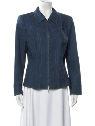 Pre-owned Escada Denim Jacket In Blue