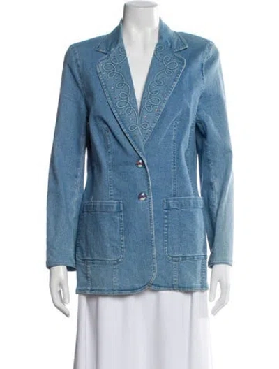 Pre-owned Escada Denim Jacket In Blue