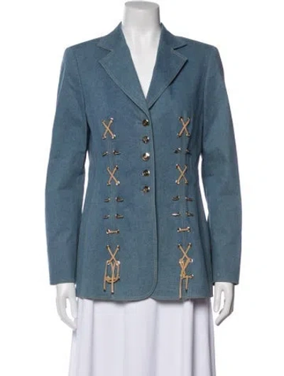 Pre-owned Escada Denim Jacket In Blue