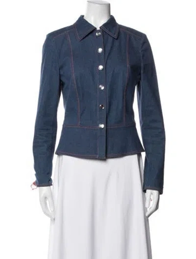 Pre-owned Escada Denim Jacket In Blue