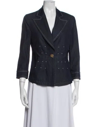 Pre-owned Escada Denim Jacket In Blue