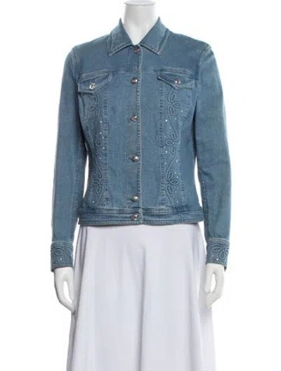 Pre-owned Escada Denim Jacket In Blue