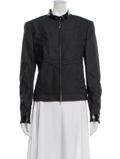 Pre-owned Escada Denim Jacket In Gray