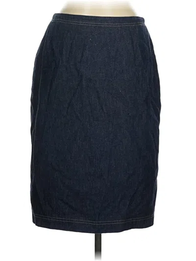 Pre-owned Escada Denim Skirt In Blue