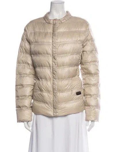 Pre-owned Escada Down Jacket In Brown/neutrals