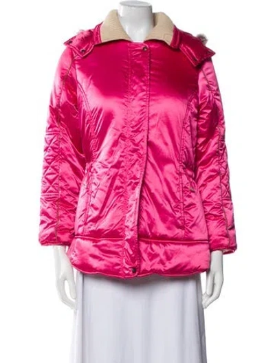 Pre-owned Escada Down Jacket In Pink
