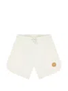 Escada Drawstring Logo Shorts In Neutral