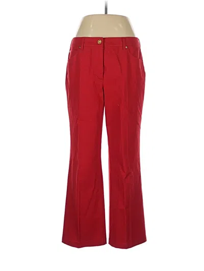 Pre-owned Escada Dress Pants In Red
