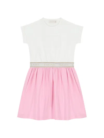 Escada Kids' Emblem A-line Dress In Multi