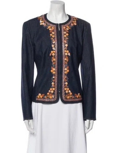 Pre-owned Escada Evening Jacket In Blue